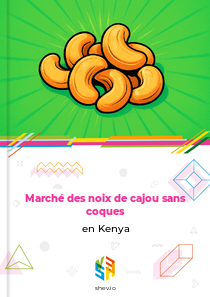 Marché des noix de cajou sans coques en Kenya