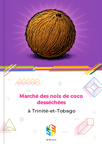 Marché des noix de coco desséchées à Trinité-et-Tobago