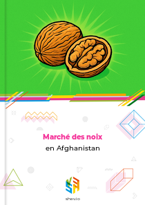 Marché des noix en Afghanistan