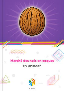 Marché des noix en coques en Bhoutan