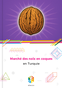 Marché des noix en coques en Turquie