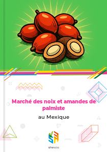 Marché des noix et amandes de palmiste au Mexique