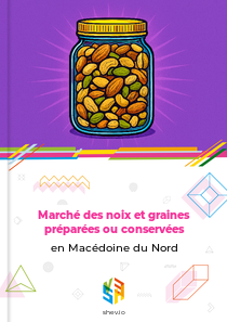 Marché des noix et graines préparées ou conservées en Macédoine du Nord