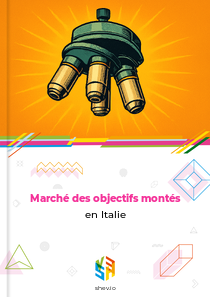 Marché des objectifs montés en Italie