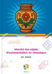 Marché des objets d'ornementation en céramique en Italie