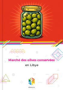 Marché des olives conservées en Libye