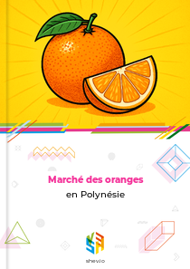 Marché des oranges en Polynésie