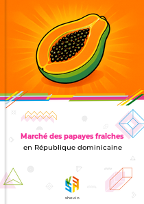 Marché des papayes fraîches en République dominicaine