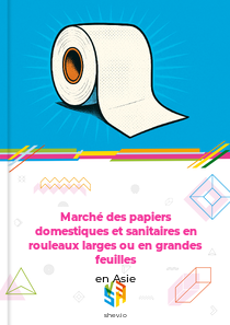 Marché des papiers domestiques et sanitaires en rouleaux larges ou en grandes feuilles en Asie