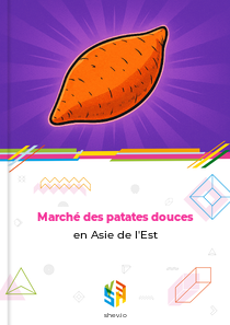 Marché des patates douces en Asie de l'Est