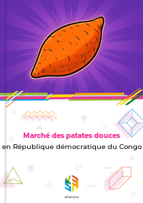 Marché des patates douces en République démocratique du Congo
