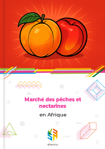 Marché des pêches et nectarines en Afrique