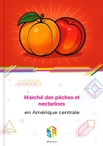 Marché des pêches et nectarines en Amérique centrale