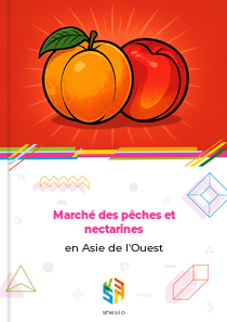 Marché des pêches et nectarines en Asie de l'Ouest