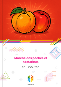 Marché des pêches et nectarines en Bhoutan