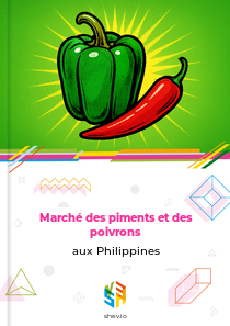 Marché des piments et des poivrons aux Philippines