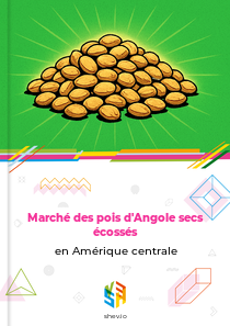 Marché des pois d'Angole secs écossés en Amérique centrale