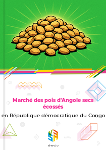 Marché des pois d'Angole secs écossés en République démocratique du Congo