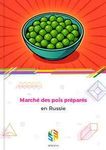 Marché des pois préparés en Russie