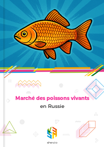 Marché des poissons vivants en Russie