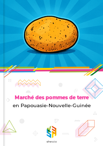 Marché des pommes de terre en Papouasie-Nouvelle-Guinée