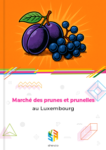 Marché des prunes et prunelles au Luxembourg