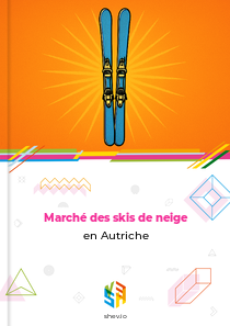 Marché des skis de neige en Autriche