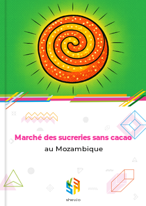 Marché des sucreries sans cacao au Mozambique