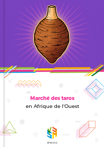 Marché des taros en Afrique de l'Ouest