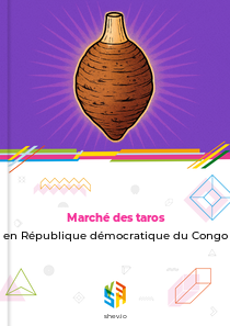 Marché des taros en République démocratique du Congo