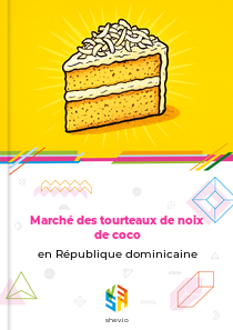 Marché des tourteaux de noix de coco en République dominicaine