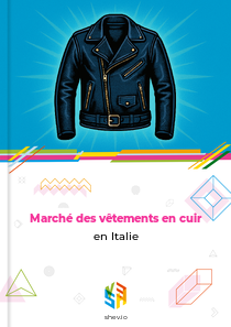 Marché des vêtements en cuir en Italie