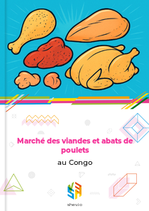 Marché des viandes et abats de poulets au Congo