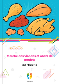 Marché des viandes et abats de poulets au Nigéria