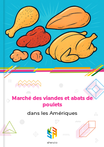 Marché des viandes et abats de poulets dans les Amériques