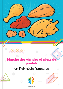 Marché des viandes et abats de poulets en Polynésie française