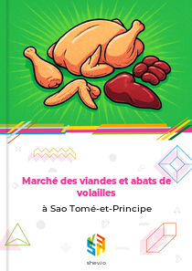 Marché des viandes et abats de volailles à Sao Tomé-et-Principe