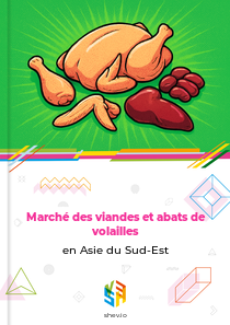 Marché des viandes et abats de volailles en Asie du Sud-Est