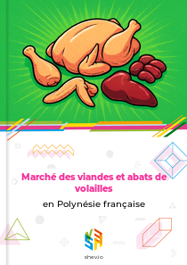 Marché des viandes et abats de volailles en Polynésie française