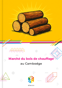 Marché du bois de chauffage au Cambodge