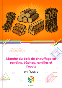 Marché du bois de chauffage en rondins, bûches, ramilles et fagots en Russie