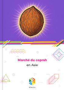 Marché du coprah en Asie