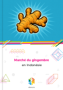 Marché du gingembre en Indonésie