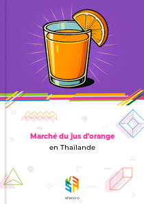 Marché du jus d'orange en Thaïlande