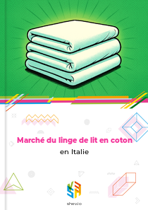 Marché du linge de lit en coton en Italie