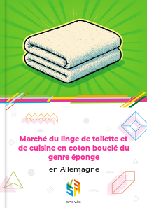 Marché du linge de toilette et de cuisine en coton bouclé du genre éponge en Allemagne