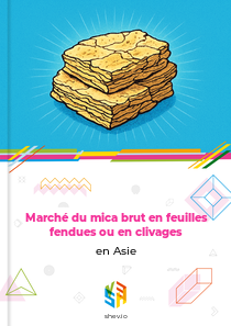 Marché du mica brut en feuilles fendues ou en clivages en Asie