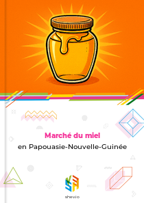 Marché du miel en Papouasie-Nouvelle-Guinée