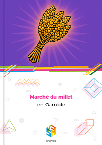 Marché du millet en Gambie