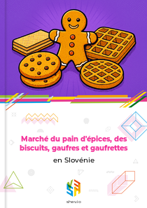 Marché du pain d'épices, des biscuits, gaufres et gaufrettes en Slovénie